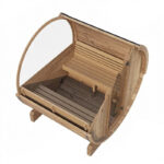 4 Person Barrel Sauna | Sauna Life | Model E7W | Rear Window - Image 5