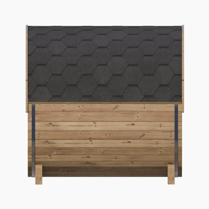 4 Person Barrel Sauna | Sauna Life | Model E7W | Rear Window - Image 3