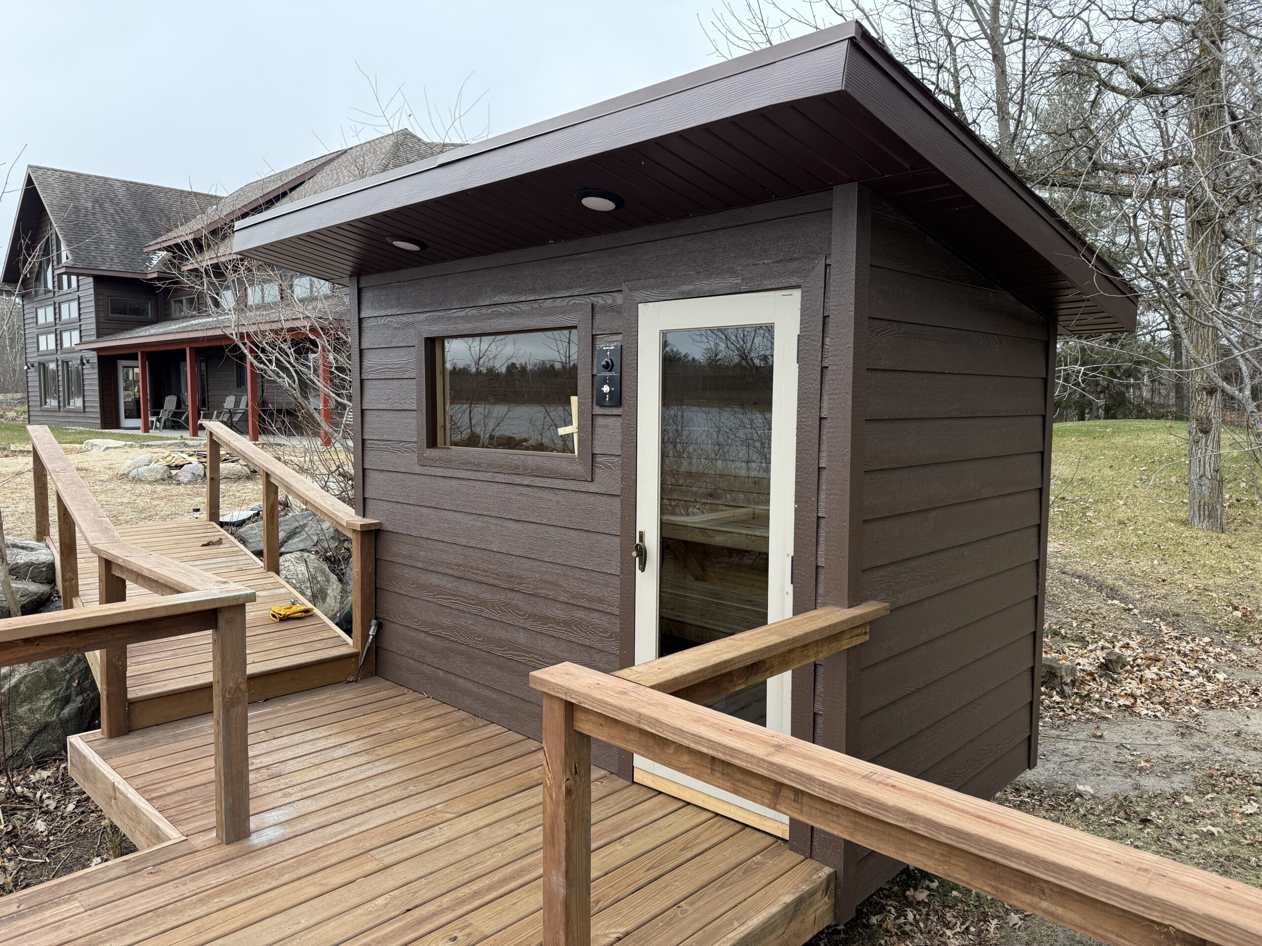 Custom sauna by Cedar Sense