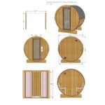 High-quality outdoor barrel sauna engineered for performance and comfort