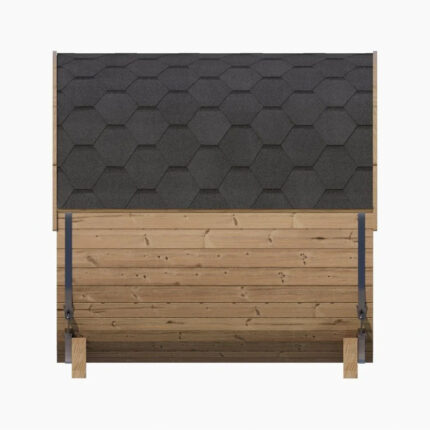 SaunaLife E7 barrel sauna kit designed for simple DIY assembly