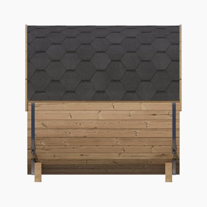 SaunaLife E7 barrel sauna kit designed for simple DIY assembly