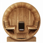 6 Person Barrel Steam Sauna | Sauna Life | Model E8 | Outdoor Barrel Sauna Kit - Image 6