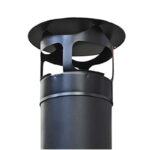 Narvi Flue 15 | Chimney Flue | Straight Rubber Flange | Black 255/120x1500 - Image 4