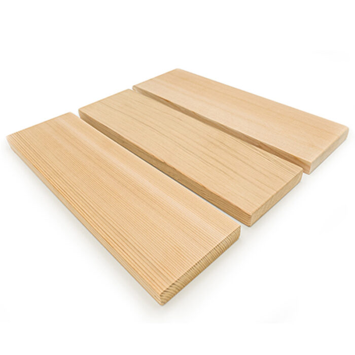 Premium cedar wood for sauna floor and bench application