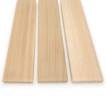 Sauna bench cedar wood vertical grain profile