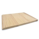 Vertical grain cedar tongue and groove boards ready for sauna build