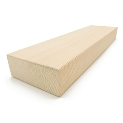 Clear cedar 2x4 vertical grain sauna bench lumber with smooth eased edges