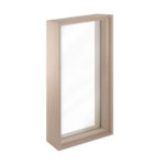 Standard Framed Dual Pane Glass Sauna Window Hemlock with Hemlock Jamb | 17-5/8" x 31"