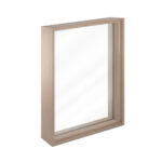 Standard Framed Dual Pane Glass Sauna Windows Hemlock with Hemlock Jamb | 25-5/8" x 37-5/8"