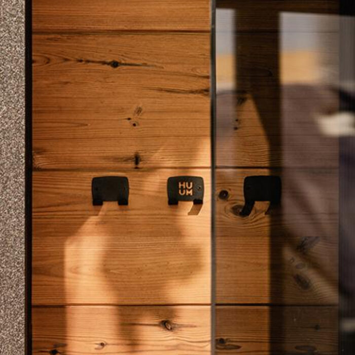 HUUM OVO Sauna Towel Hook Set | 3 Hooks | Black - Image 3