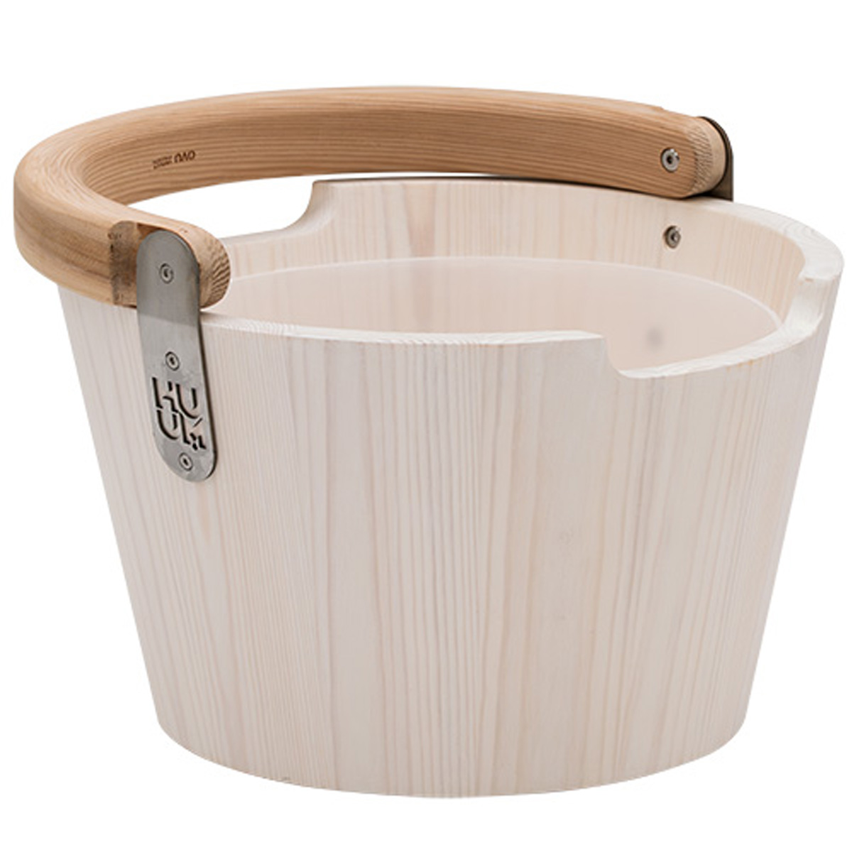 huum bucket _ white _ main pic 1 HUUM TASA Bucket | Sauna Bucket w/ Curved Handle | White - Image 1