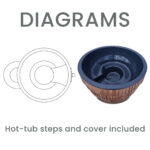 Iglucraft Wood Fired Hot Tub | Premium Outdoor Wood Burning Hot Tub | Ebony or Chestnut - Image 7