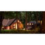 Wooden sauna exterior designed for outdoor use