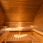 8 Person Hobbit Sauna Model G11 | Outdoor Pod Sauna Kit | Electric and Wood Fire Heating Options - Image 11