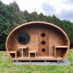 8 Person Hobbit Sauna Model G11 | Outdoor Pod Sauna Kit | Electric and Wood Fire Heating Options - Image 7