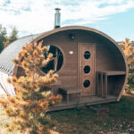 8 Person Hobbit Sauna Model G11 | Outdoor Pod Sauna Kit | Electric and Wood Fire Heating Options - Image 4