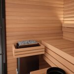 2 Person Outdoor Modern Sauna | Mira S by Auroom | Black or Natural Finish - Image 4