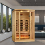 2 Person Infrared Sauna with Himalayan Salt Bar | Sunrise Model | Full Spectrum - Image 5