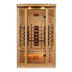2 Person Infrared Sauna with Himalayan Salt Bar | Sunrise Model | Full Spectrum - Image 3