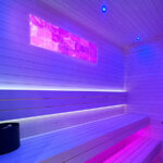 Himalayan Salt Sauna Panel with LED Backlighting | Pink or White | 4" or 12"
