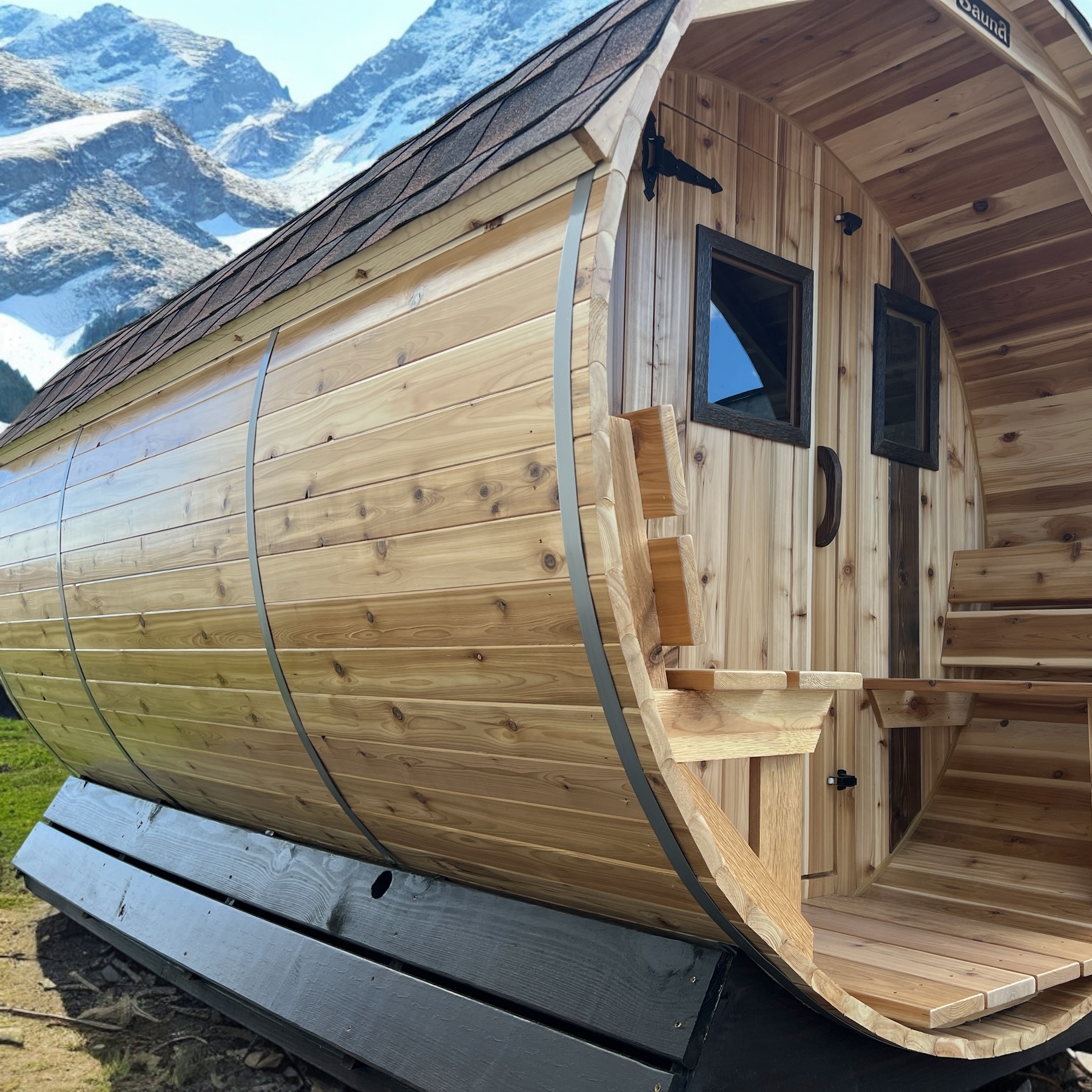 Three coats of protective poly finish