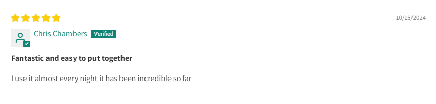 Venice sauna customer review 5