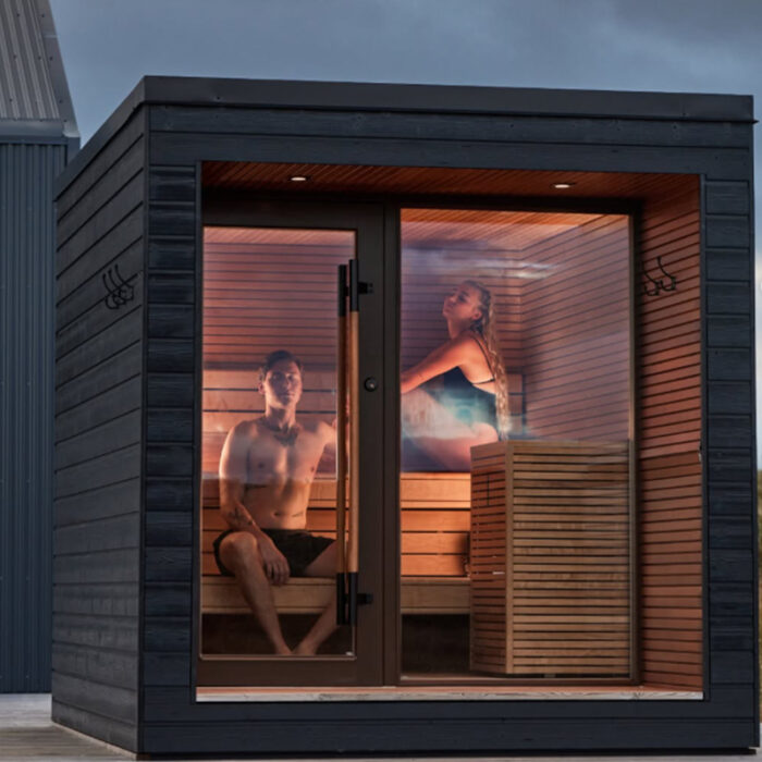 5 Person Arti High End Sauna | Fully Assembled Outdoor Cabin with Terrace - Image 4