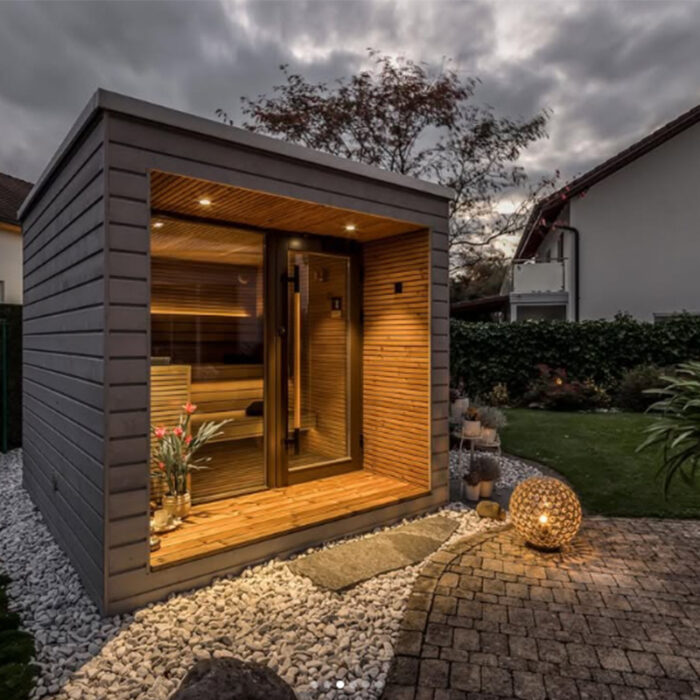 5 Person Arti High End Sauna | Fully Assembled Outdoor Cabin with Terrace - Image 14