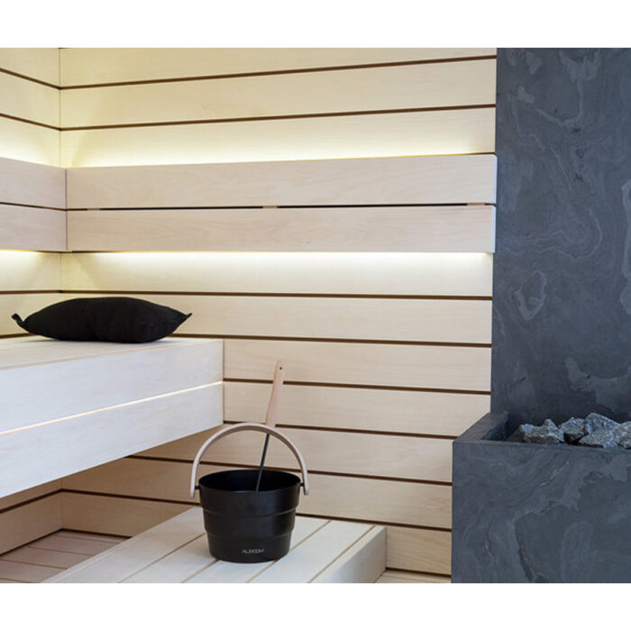 Auroom Sauna Pillow | Black | Natural Linen & Cotton Blend - Image 2