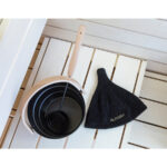 Auroom Sauna Hat Sauna Hat Pipe | Black | Natural Linen & Cotton Blend - Image 3