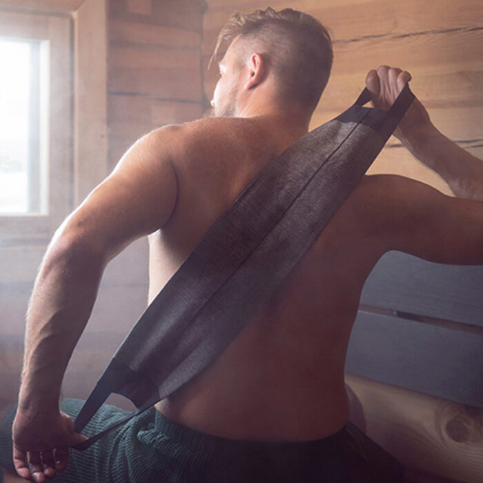 Back Washer | Linen Terry | Black - Image 3