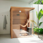2 Person Indoor Modern Sauna | Auroom Baia Glass | Thermo-Aspen - Image 3