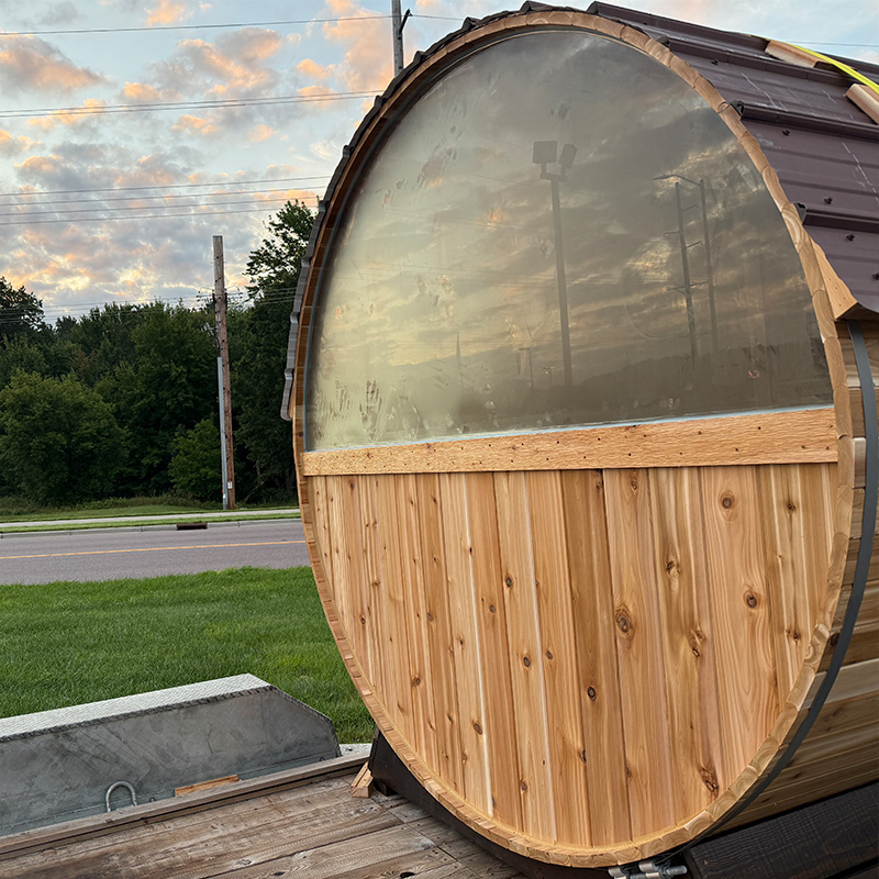 Half moon back window option