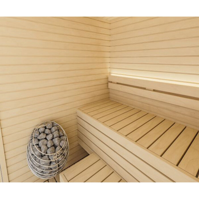 2 Person Luxury Indoor Sauna | Auroom Cala Glass | Aspen or Thermo-Aspen - Image 7