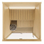 2 Person Luxury Indoor Sauna | Auroom Cala Glass | Aspen or Thermo-Aspen - Image 6