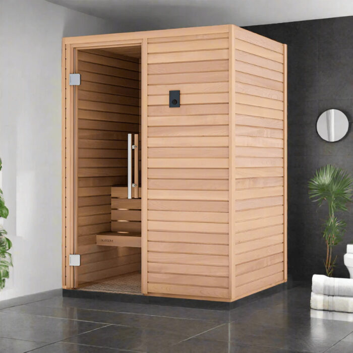 3 Person Auroom Cala Wood Luxury Sauna Room | Thermo-Aspen Indoor Sauna - Image 8