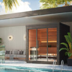 5 Person Mira L Spa-Grade Sauna | Glass Front Outdoor Cabin by Auroom | Black or Natural Finish - Image 16