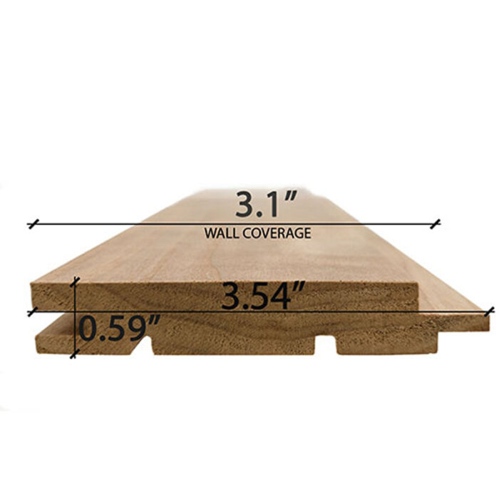 Thermo-Aspen Tongue & Groove Sauna Wood | 1×4 STS4 | 8' Wall Material - Image 5