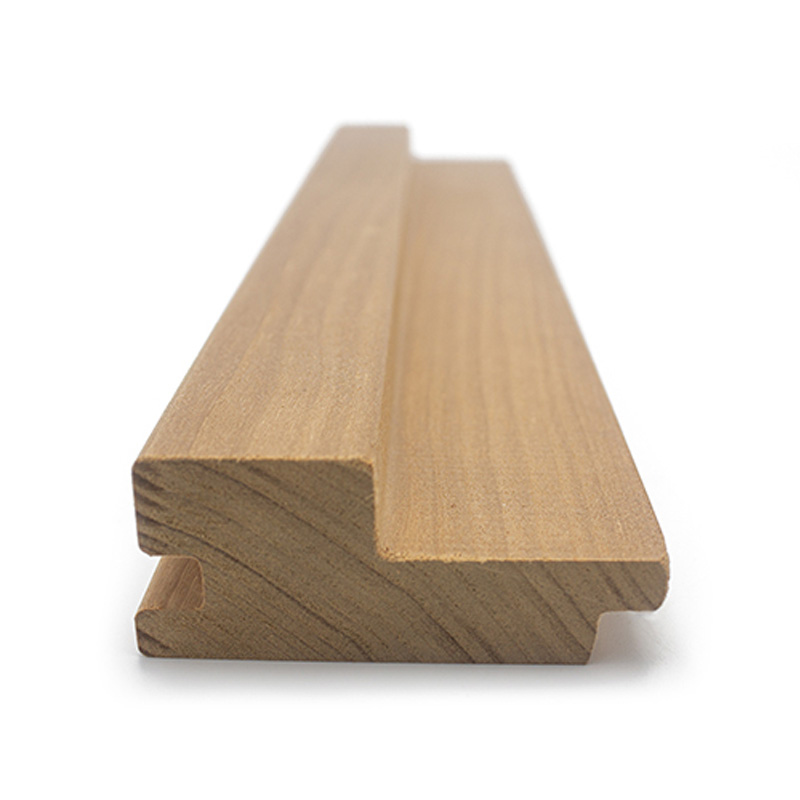 Thermo-aspen Grace large-gap tongue and groove sauna wall cladding with broad grooves