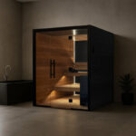 2 - 5 Person Vulcana Luxury Modern Sauna | Glass Front Cabin by Auroom - Image 8