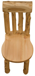 Cedar Bistro Lumberjack Side Chair | Cedar Log Dining Chair - Image 3