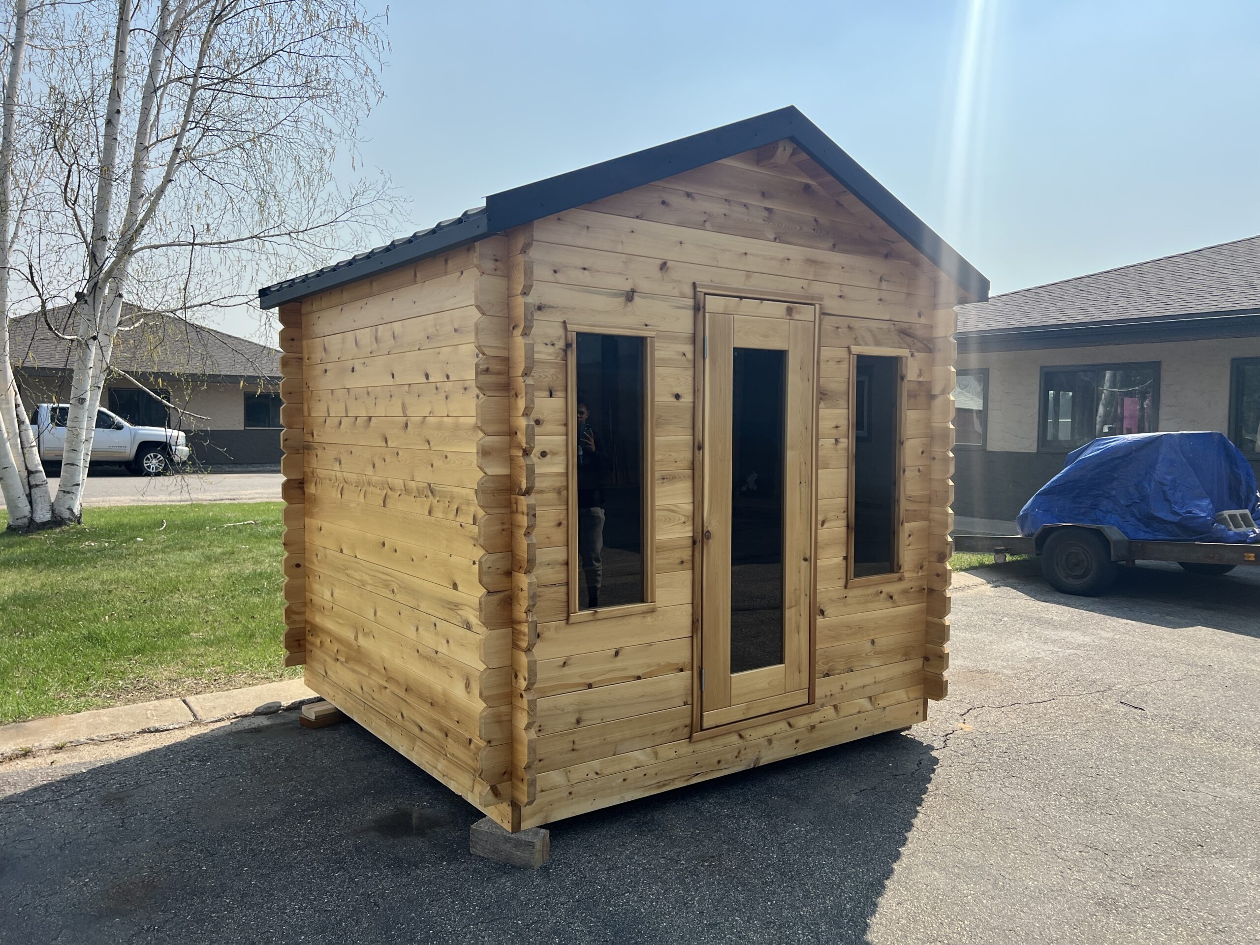 Georgian Cabin Sauna Features