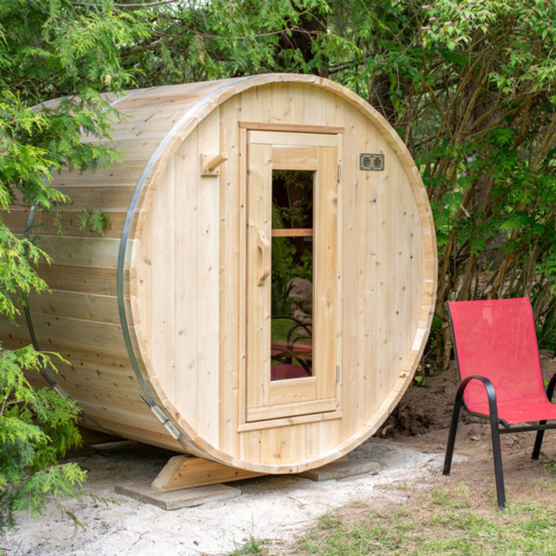 Harmony Cedar Barrel Sauna by Canadian Timber