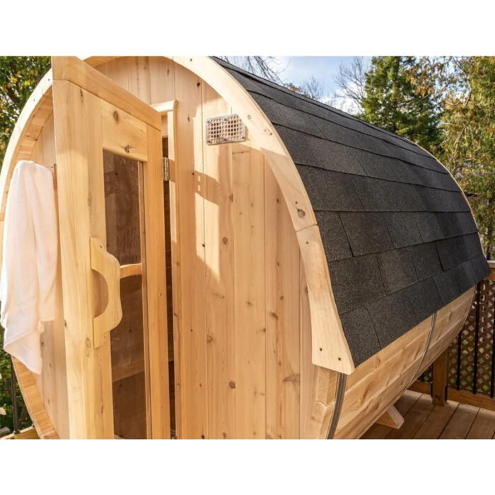 4 Person Cedar Barrel Sauna | Harmony Collection | Canadian Timber Cedar Sauna | 240 Cu. Ft. - Image 15
