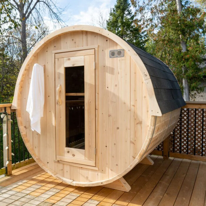 4 Person Cedar Barrel Sauna | Harmony Collection | Canadian Timber Cedar Sauna | 240 Cu. Ft. - Image 13