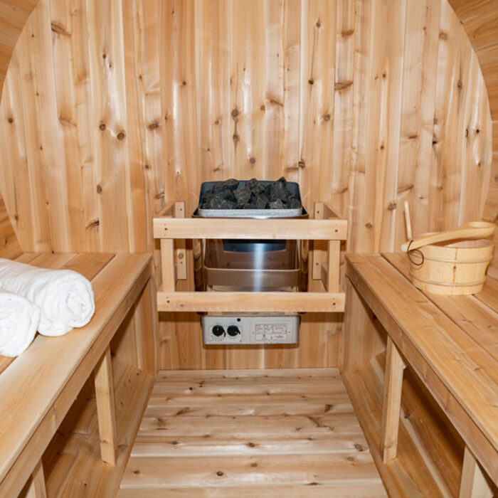 4 Person Outdoor Cedar Sauna | Serenity Collection | Canadian Timber Cedar Sauna | 285 Cu. Ft. - Image 15