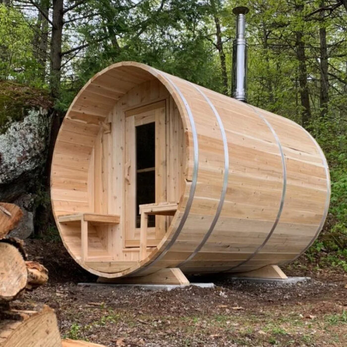 4 Person Outdoor Cedar Sauna | Serenity Collection | Canadian Timber Cedar Sauna | 285 Cu. Ft. - Image 8