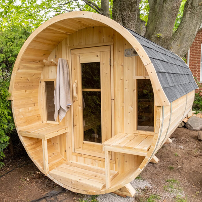 6 Person Barrel Sauna Kit | Tranquility Collection | Canadian Timber Cedar Sauna | 360 Cu. Ft. - Image 9