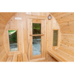 6 Person Barrel Sauna Kit | Tranquility Collection | Canadian Timber Cedar Sauna | 360 Cu. Ft. - Image 4